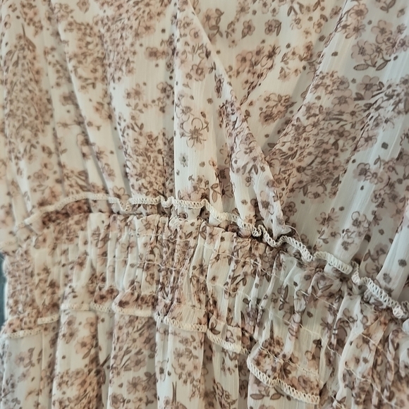 Altar'd State Floral Dress Pink Short Sweetheart Sun Dress - Picture 4 of 5